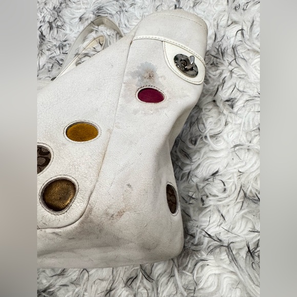 Coach Limited Edition Set (2) Tote Bag with Polka Dots + Wristlet 🚨WORN/As-Is - Picture 8 of 15